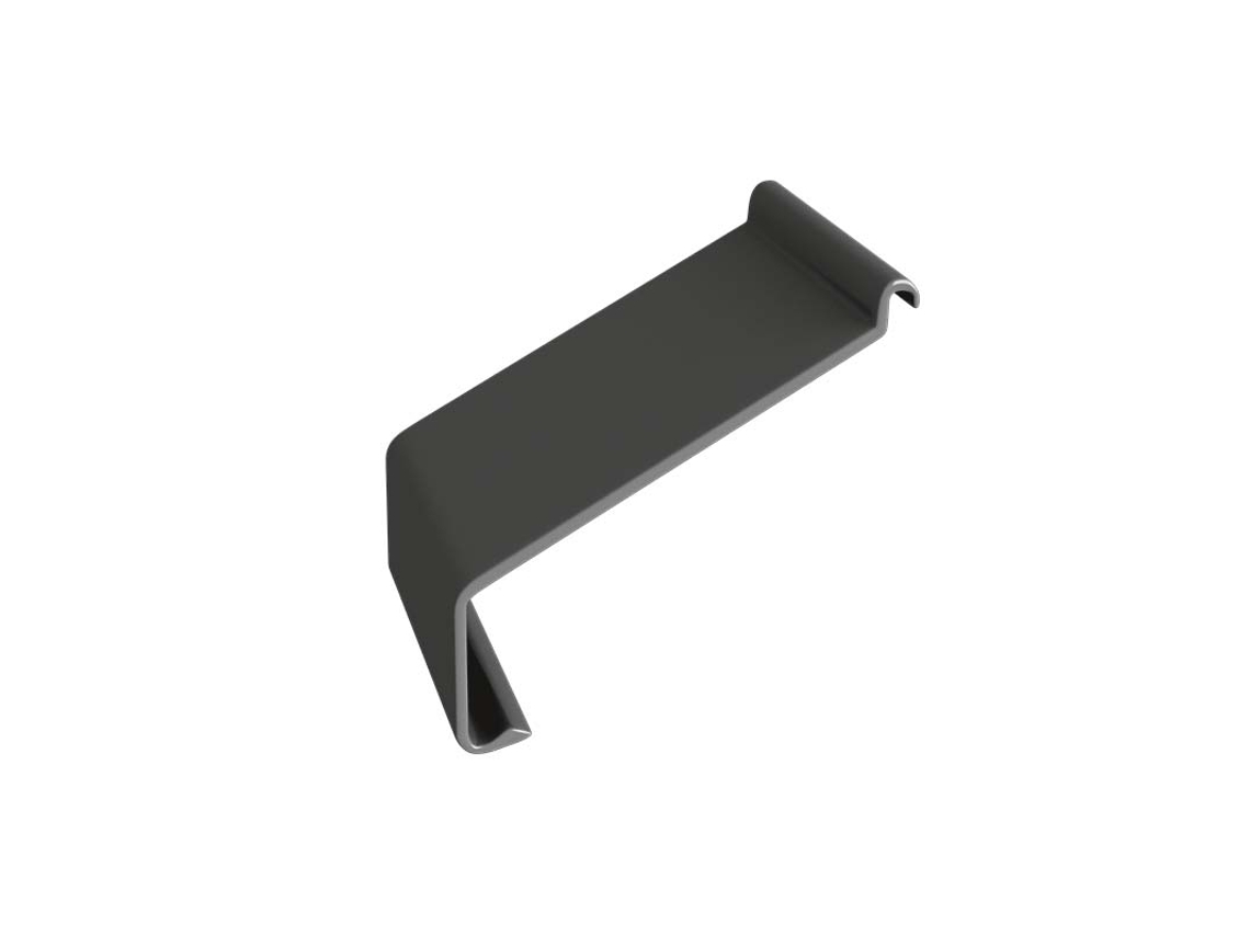 Conector RENOPLAST para perfil de alero K10 Grafito Acabado de terrazas y balcones Suelos de resina Sistemas de drenaje de agua