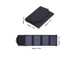 2026dz-panel Solar Plegable Cargador Portátil Doble Usb 5v 0‑2a Eficiencia Alta Para Exterior