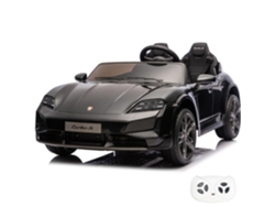 Vehículo Eléctrico Para Niños 24v - Porsche Taycan Turbo S - 2 Plazas - 2 A 6 Años - Negro
