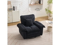 Silla Giratoria Tapizada De Chenilla De Estilo Contemporáneo