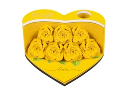 Bloc de notas 3D Eifson Rose Story Love Flowers (amarillo)