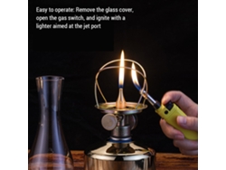 Lámpara De Gas De Estilo Retro Para Acampar, Linterna Portátil Para Uso En Exteriores.