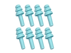 4 Pares De Tapones Para Los Oídos De Silicona Lavables Con Cancelación De Ruido Para Un Sueño Confortable Y Diseño Ergonómico - Azul