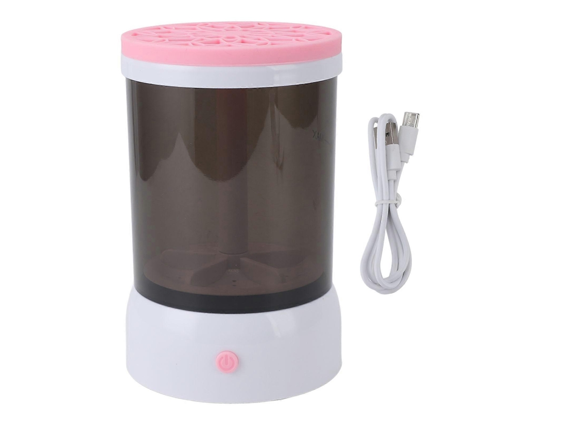 Limpiador automático de brochas de maquillaje eléctrico USB para casi todos los tamaños Nostalgia88 (rosa)