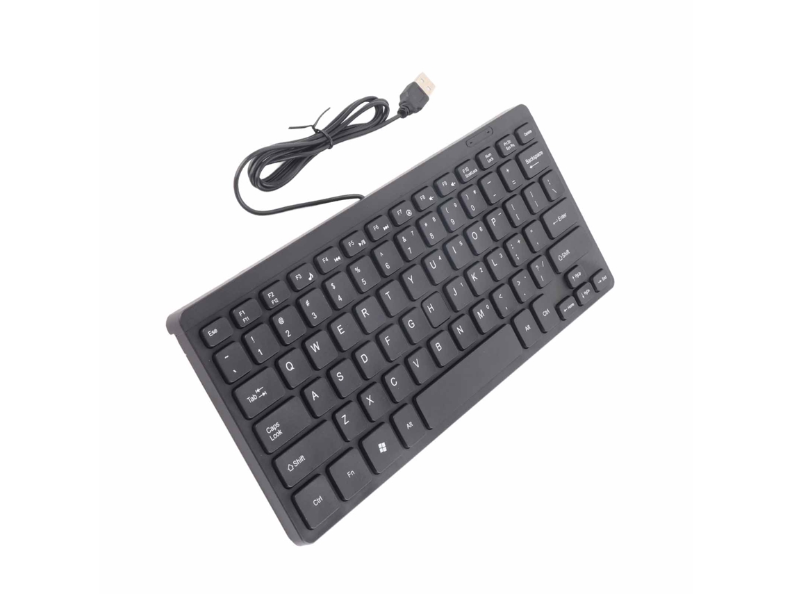 Mini teclado USB con cable, accesorio multimedia portátil e impermeable para computadora portátil K1000