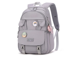 2026-mochila Linjou Para Mujer Impermeable Con Compartimento Para Portátil Y Diseño Antirrobo Gris