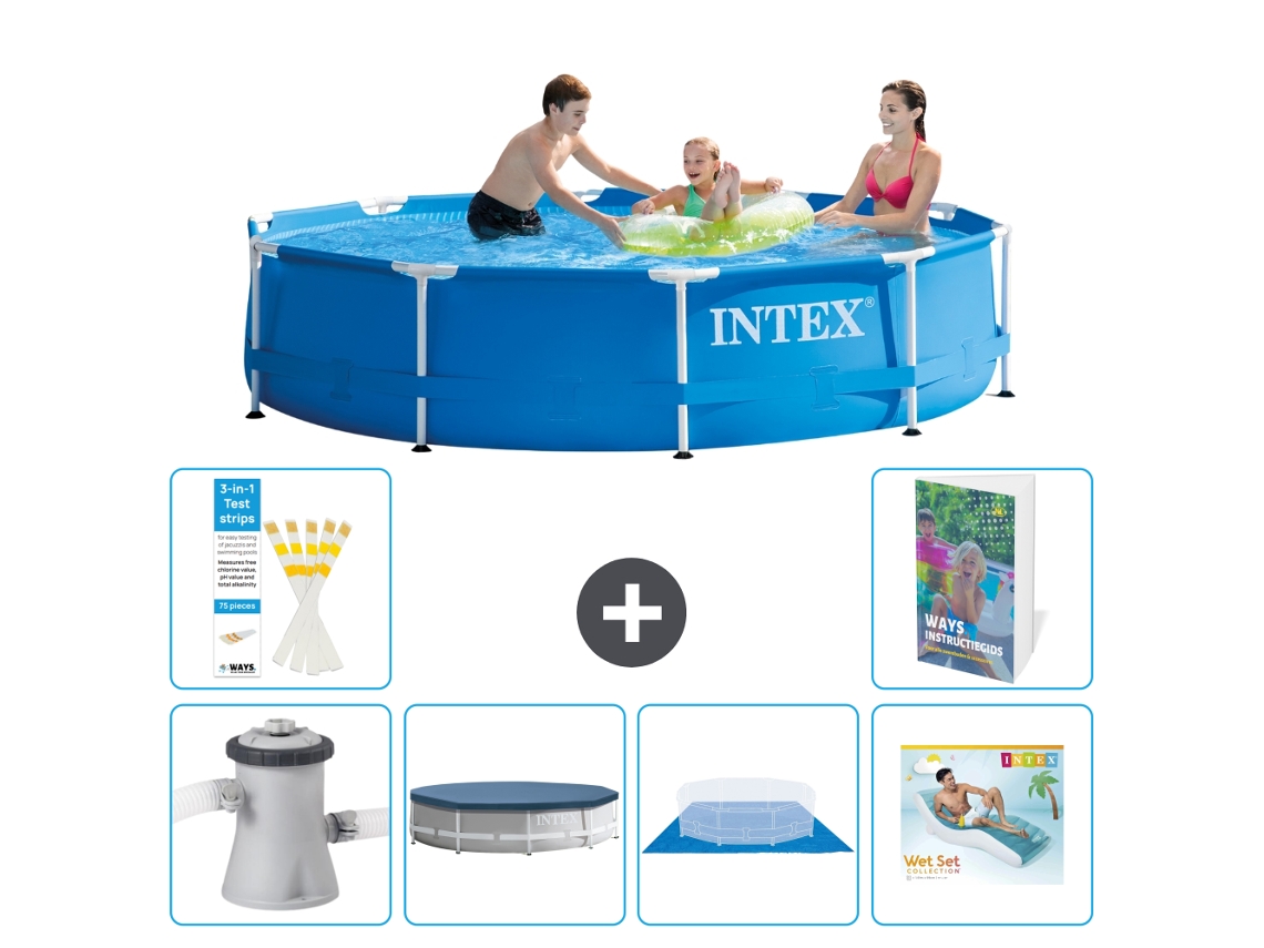 Intex Piscina Com Estrutura Redonda - 305x76 Cm - 7-peças S322