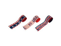 Rollos de cinta de satén de 6 cm para el Día de la Independencia de EE. UU., cinta roja, blanca y azul, cinta con la bandera estadounidense para decoración DIY, Día de los Muertos