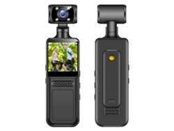 Nueva cámara de acción portátil HD Sfushos con lente giratoria de 180° para ciclismo al aire libre (versión de grabación directa, unidad de 128 GB)