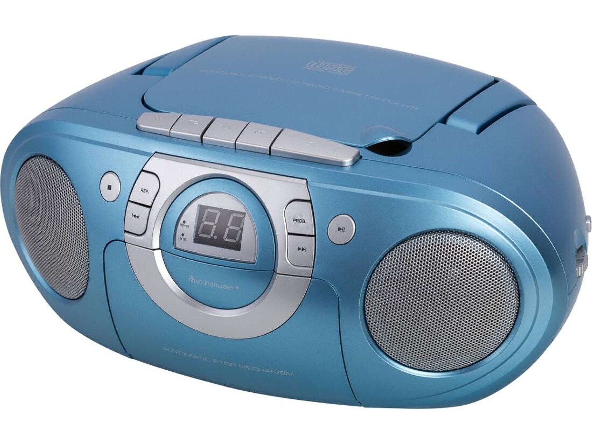 Radio Boombox SOUNDMASTER SCD5100BL (Azul - Analógico - AM/FM - Pilas y Corriente )