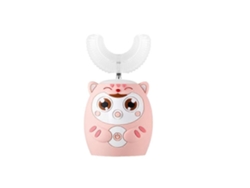 Cepillo de dientes eléctrico infantil GOKOCO en forma de U, ultrasónico automático con diseño de dibujos animados, cepillo de limpieza bucal para niños.