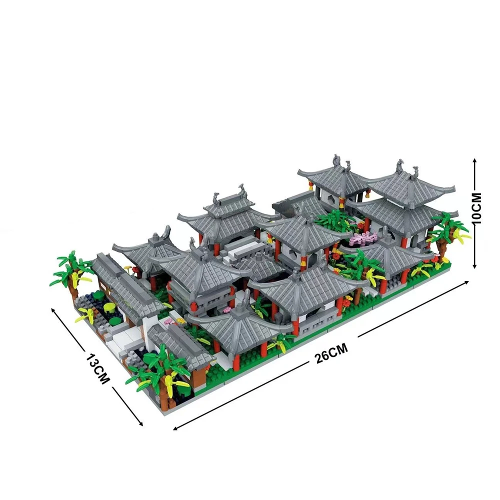 (jardín Suzhou Led) Bloques De Construcción En Miniatura, Exquisitos Regalos Decorativos Y Juguetes