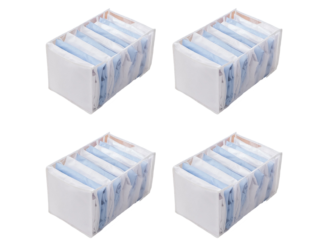 Organizador de ropa jeans red blanca (37x26x2cm) Kofihety