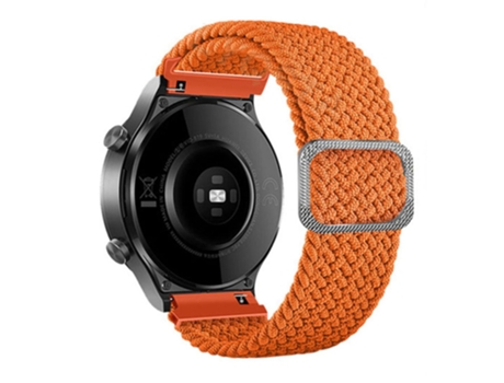 Correa de nailon 22mm con hebilla para Samsung Galaxy Watch3 45mm/Huami Amazfit Pace/Stratos - papaya