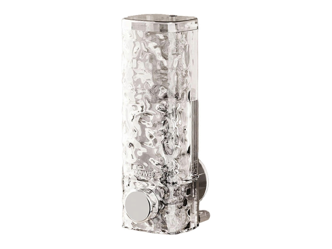 Dispensador de jabón con ventosa, botón pulsador, montaje en pared, fácil instalación, Rosewell - Dispensador de jabón líquido para baño
