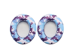 Auriculares De Repuesto Compatibles Con Auriculares Beats Studio 2.0/3.0 Con Cable/inalámbricos, Color Camuflaje Azul Marino, 1 Par.