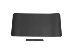 Tapete De Mesa Multifuncional Cork Pu À Prova De Água E Óleo Para Mouse Teclado Laptop 60x30cm Preto