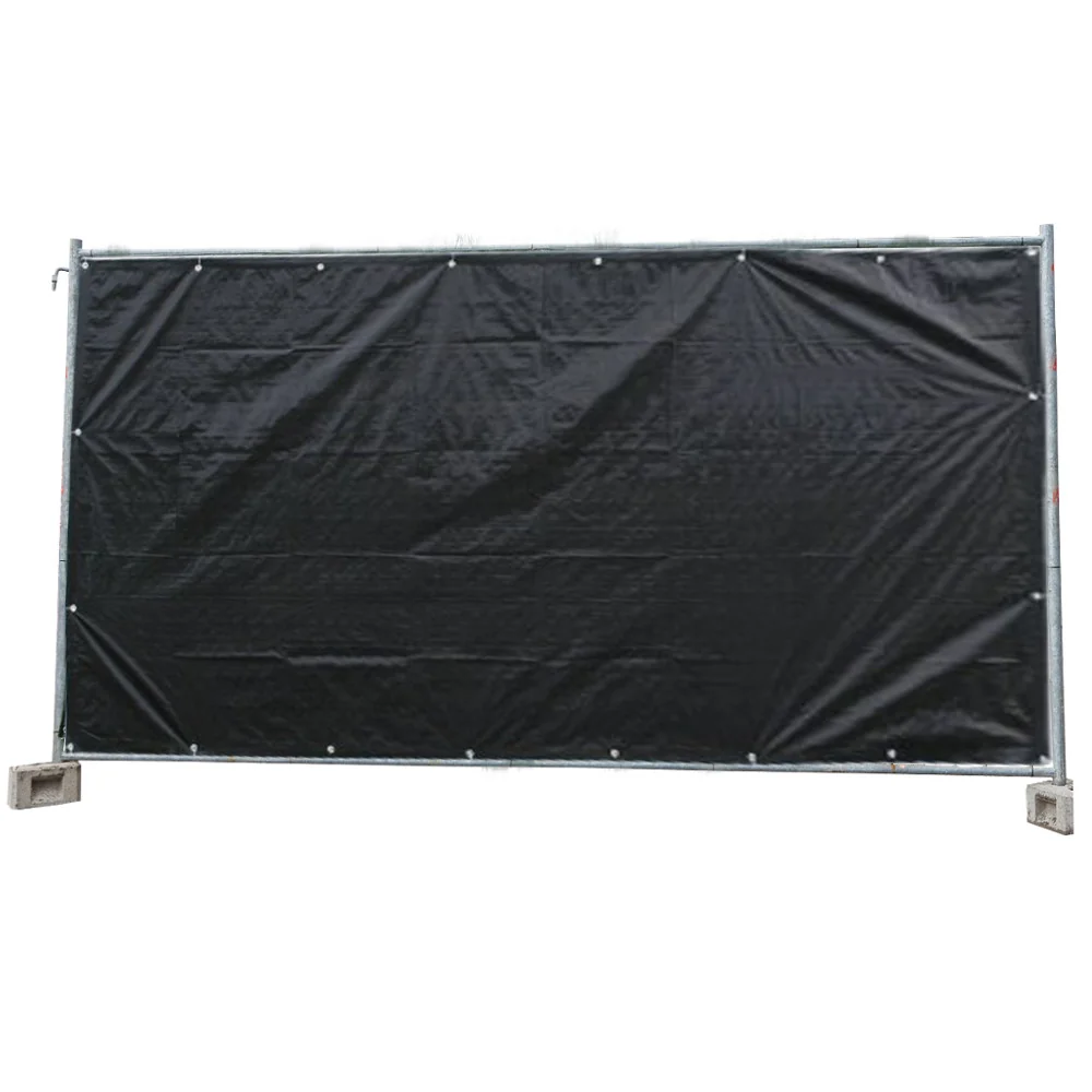 Lonas Polietileno Vallado Obra Negro 160 G/m² 1,76x3,41 M Paquete De 20