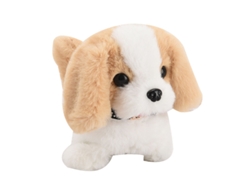 Ats-perro De Peluche Eléctrico Simulación Con Caminar, Cola Moviéndose Y Ladrido Beige San Bernardo 18x14.5x13.5cm