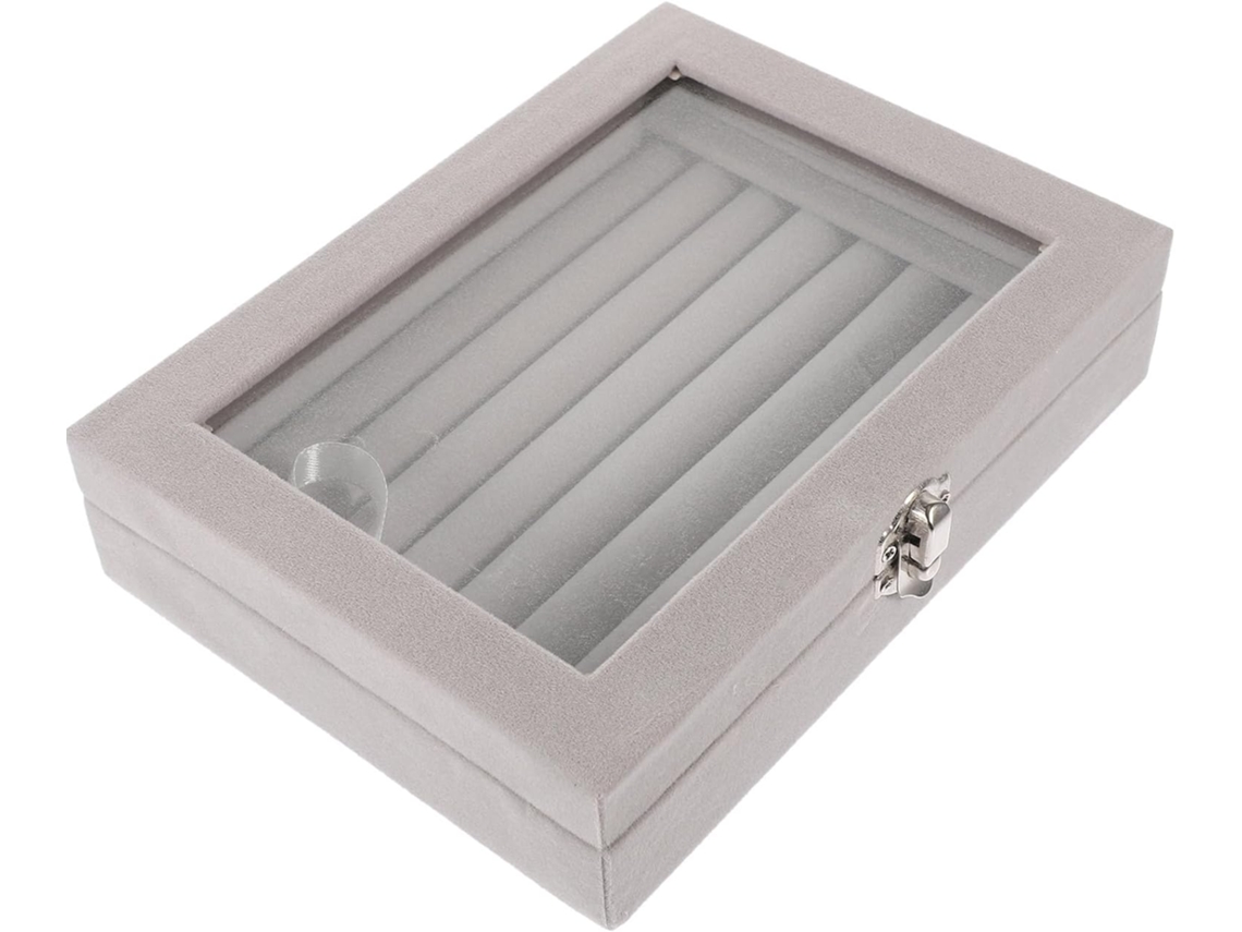 Joyería Acrílica Creativa Esponja Almacenamiento Apilable Relojes Collares Diseño Elegante Tocador Caja