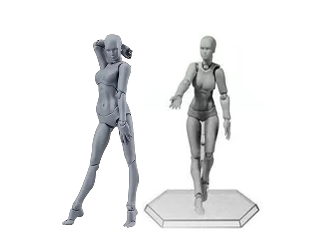 Maniquí Femenino De Pvc Para Dibujo Con Soporte Y Acción Personalizables Para Dibujos Y Decoración.