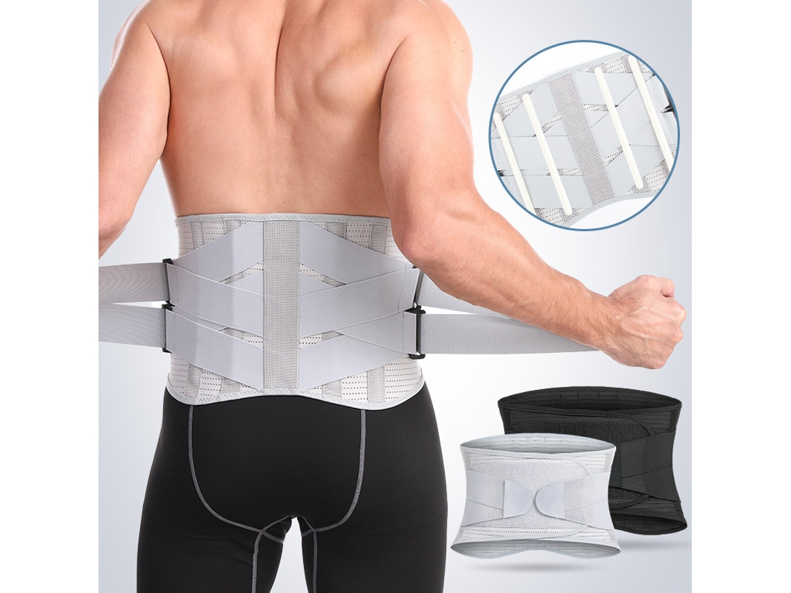 Cinturón de soporte y protección transpirable para hombres y mujeres, fitness, control de cintura y abdomen, negro, talla L 3.1 3.7 pies Chennnls