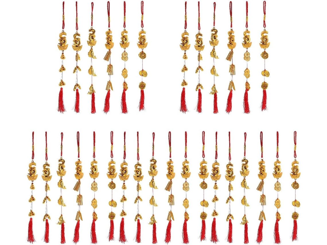30 Piezas De Colgantes De Tapiz Para El Festival De Primavera, Adornos Decorativos Para El Año Nuevo Chino.