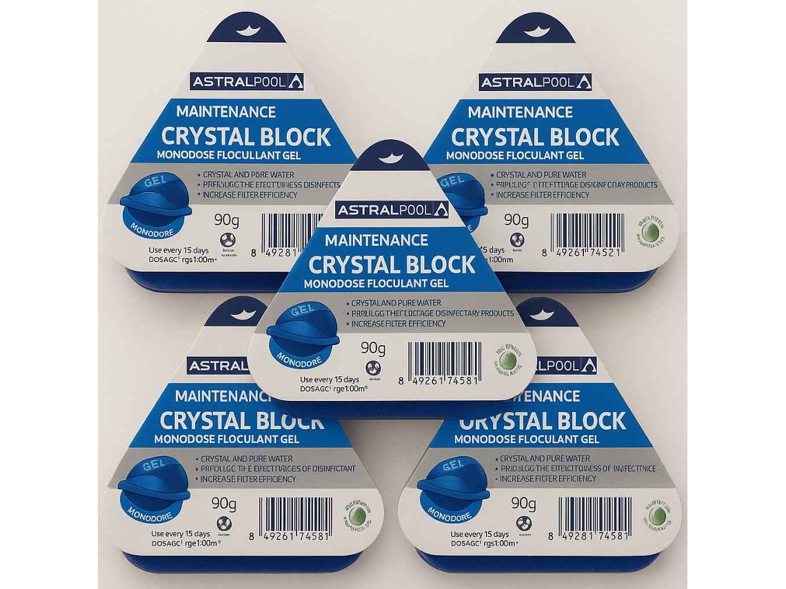 Floculante Pt Gel Asltralpool Bloco De Cristal Astralpool (5 Unidades)
