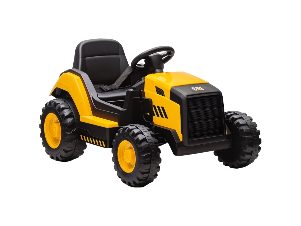Carro De Construcción Eléctrico Con Control Remoto Bluetooth Y Música Para Niños De 3 A 6 Años, Color Amarillo.