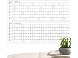 Calendario De Pared Anual 2025, De De 12 Meses, De Año Completo, Póster Grande, Planificador De Fechas 2025