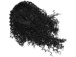 Postiche Synthétique Ondulée 75 Cm Lace Front Mèches Effy Mouillé Couleur Negroe Pour Mujers Negroes