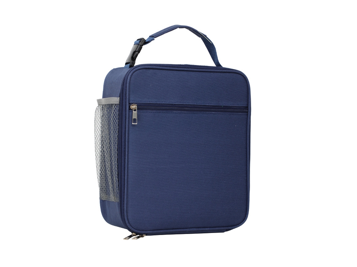 (azul 1 Pieza) Bolsa De Almuerzo Portátil, Hielera De Lona Aislada, Mantiene La Comida Caliente O Fría.