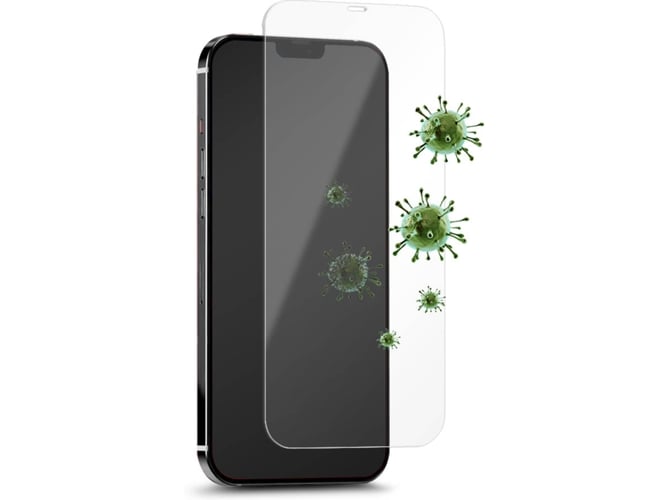 Protector Cristal Templado iPhone 12 Pro Max PURO Antibacteriana