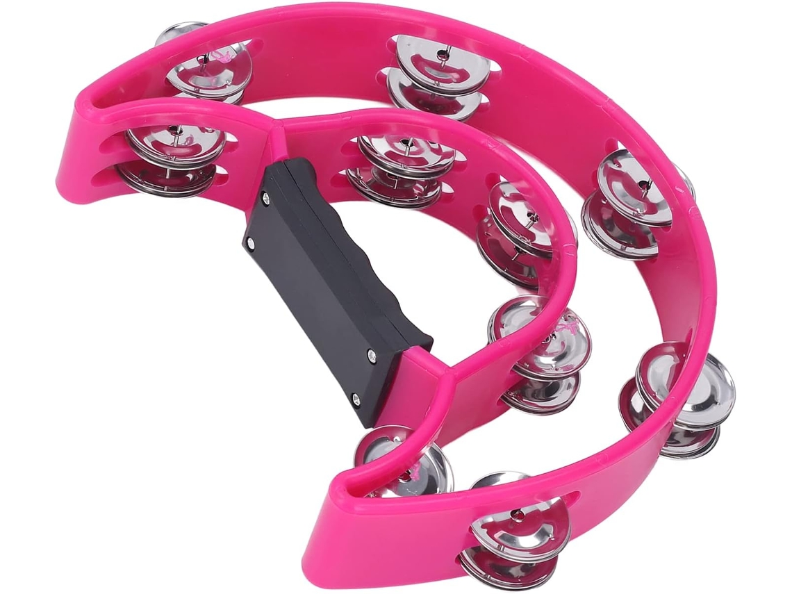 Pandereta Con Mango Ergonómico Y Carcasa De Abs Resistente A Los Arañazos Para Acompañamiento Vocal.