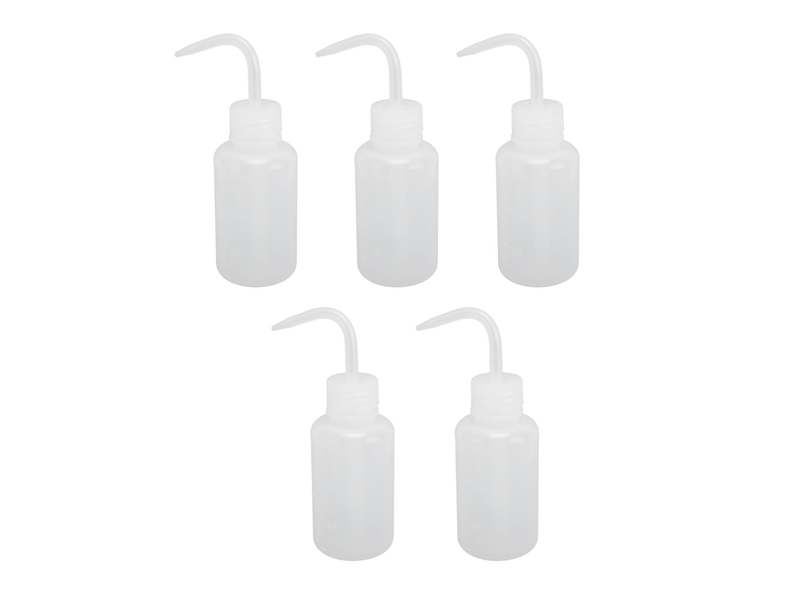 5pcs Botellas De Lavado Seguras De Plástico Para Laboratorio, Rellenables, 150ml, Multiuso Para Limpieza Y Riego