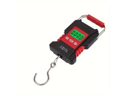 Báscula Electrónica Para Pesca De 50 Kg/110 Lb Con Cinta Métrica De 1,5 M: Báscula Colgante Compacto Viaje De Alta Precisión Con Pantalla