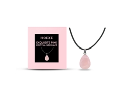 Exquisito collar de cuarzo rosa