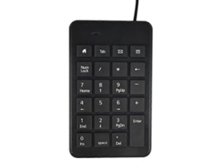 Teclado numérico USB pequeño con cable de 23 teclas para contabilidad. Everley891