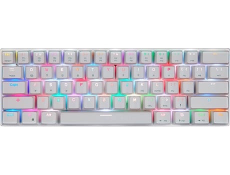 Teclado Gaming MOTOSPEED CK62 (Membrana - Inglés - Blanco)