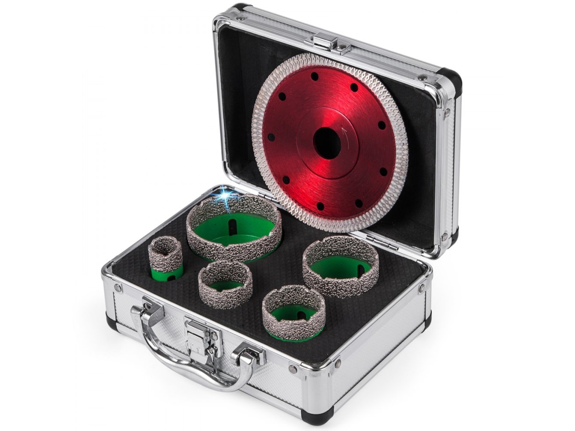 Juego de 5 sierras de corona de diamante profesionales M14 para materiales duros Tekmaquinas