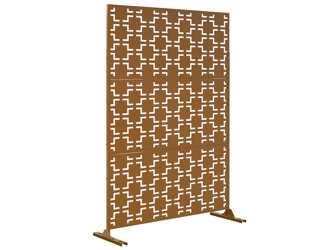 Tabique Basciano Con Diseño Atractivo Acero 180x120x40cm - Marrón casa.pro