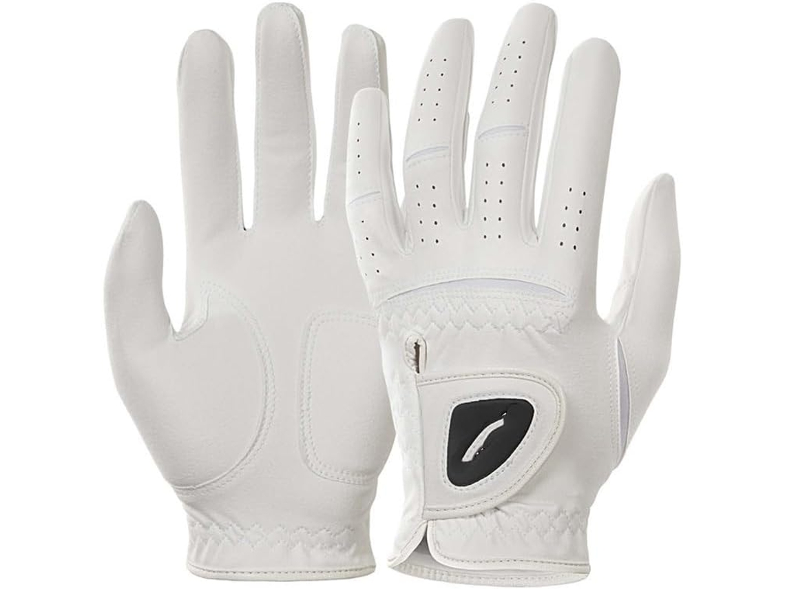 Par de guantes de golf para mujer de microfibra suave, transpirable, cómoda y antideslizante, para uso en las manos.