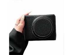 Estuche de cuero compatible con Sony Zv 1f / Zv 1 Mark II con acceso a la batería y cubierta protectora para la cámara Facpoet
