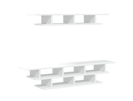 Mueble De Pared Para Tv VIDAXL Blanco Madera contrachapada (100x24x13 cm)