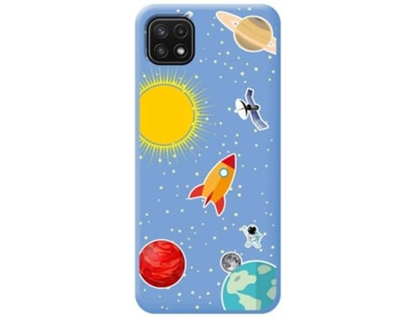 Carcasa Samsung Galaxy A22 5G TUMUNDOSMARTPHONE Espacio Azul