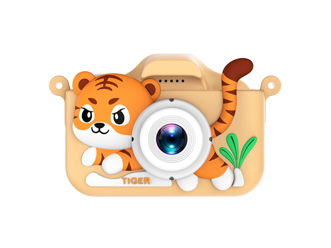 Siurn Camara Infantil Tiger-hd Doble Camara Amarilla