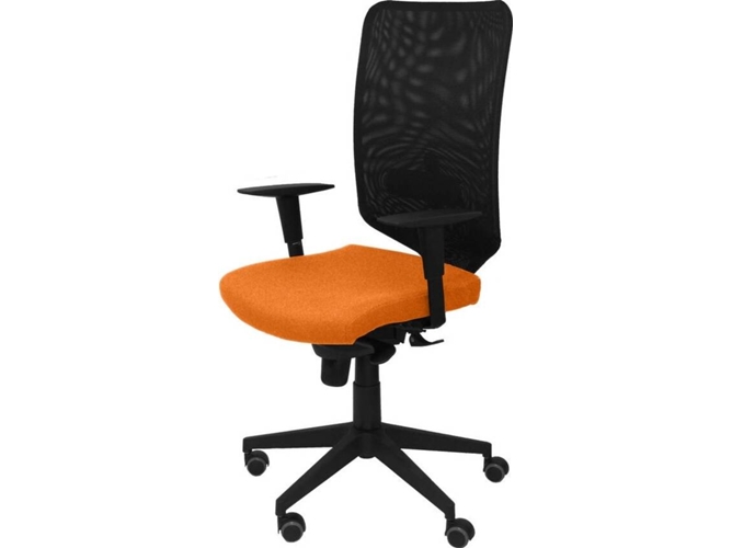 Silla de Escritorio Operativa PYC Ossa N Naranja con ruedas antiarañazos (Brazos Ajustables - Malla)