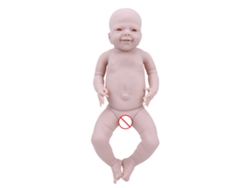 Muñeco Reborn Diy De 22 Pulgadas, Pvc, Cuerpo Completo, Niño Sin Pintar Con Ojos Abiertos