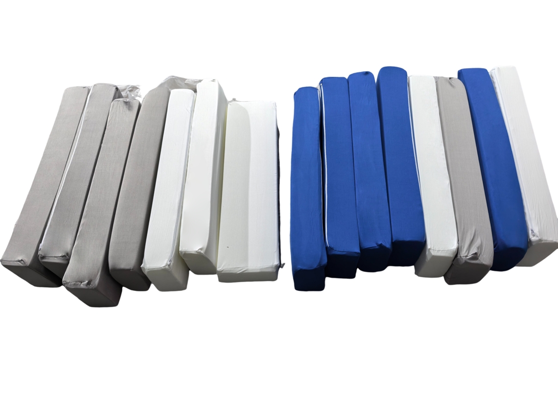 Bloques de espuma Jenga Soft Play 15 piezas Blanco Azul Gris B.active