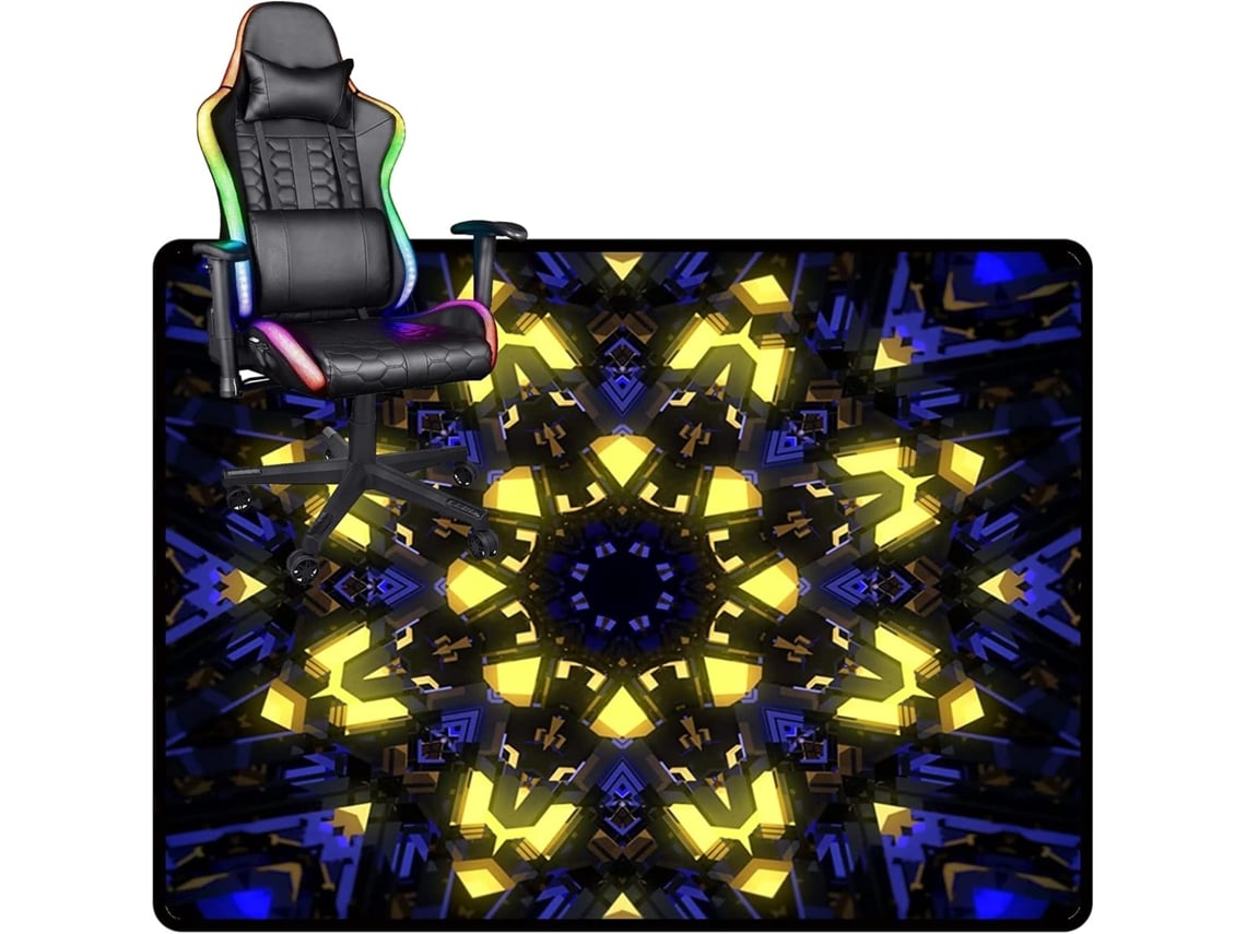 Tapete Cadeira Gamer Piso Escritório Antiderrapante Lavável Resistente Pisos Duros, Proteção Do